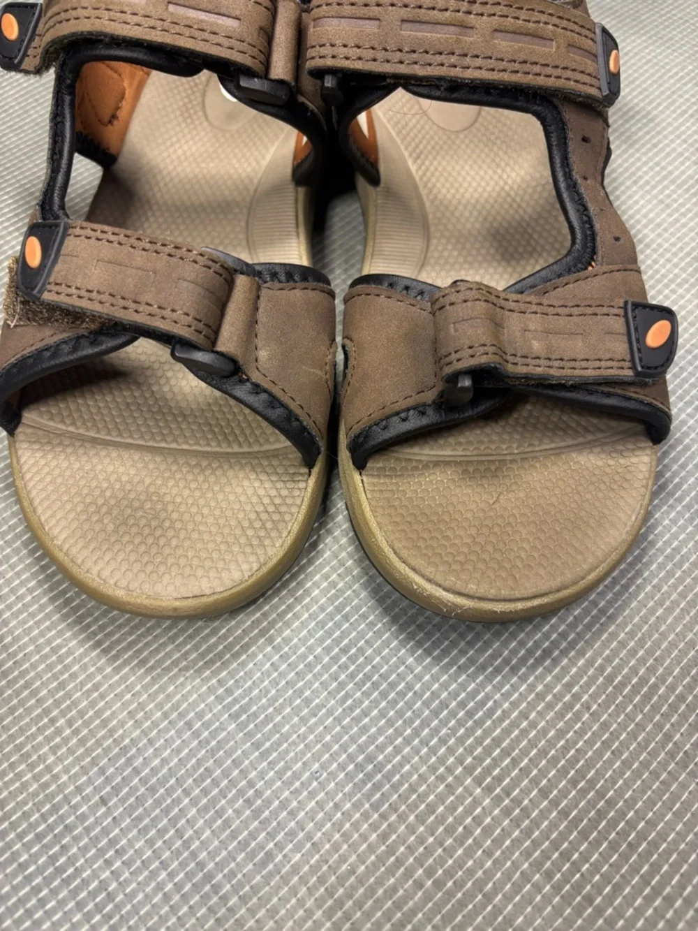 London Underground Kids Ralphie Sport Sandals Brown Size ЗM